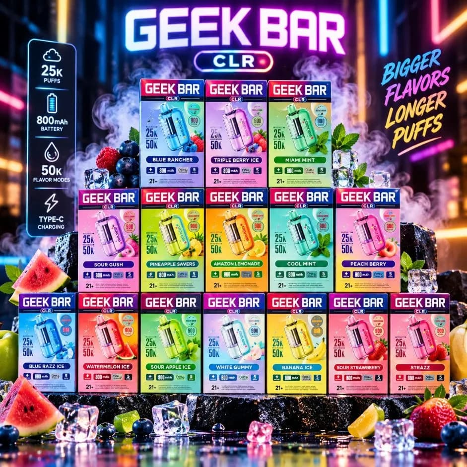 Geek Bar CLR 25K / 50K Disposable Pod Device | Vape Store Gurgaon