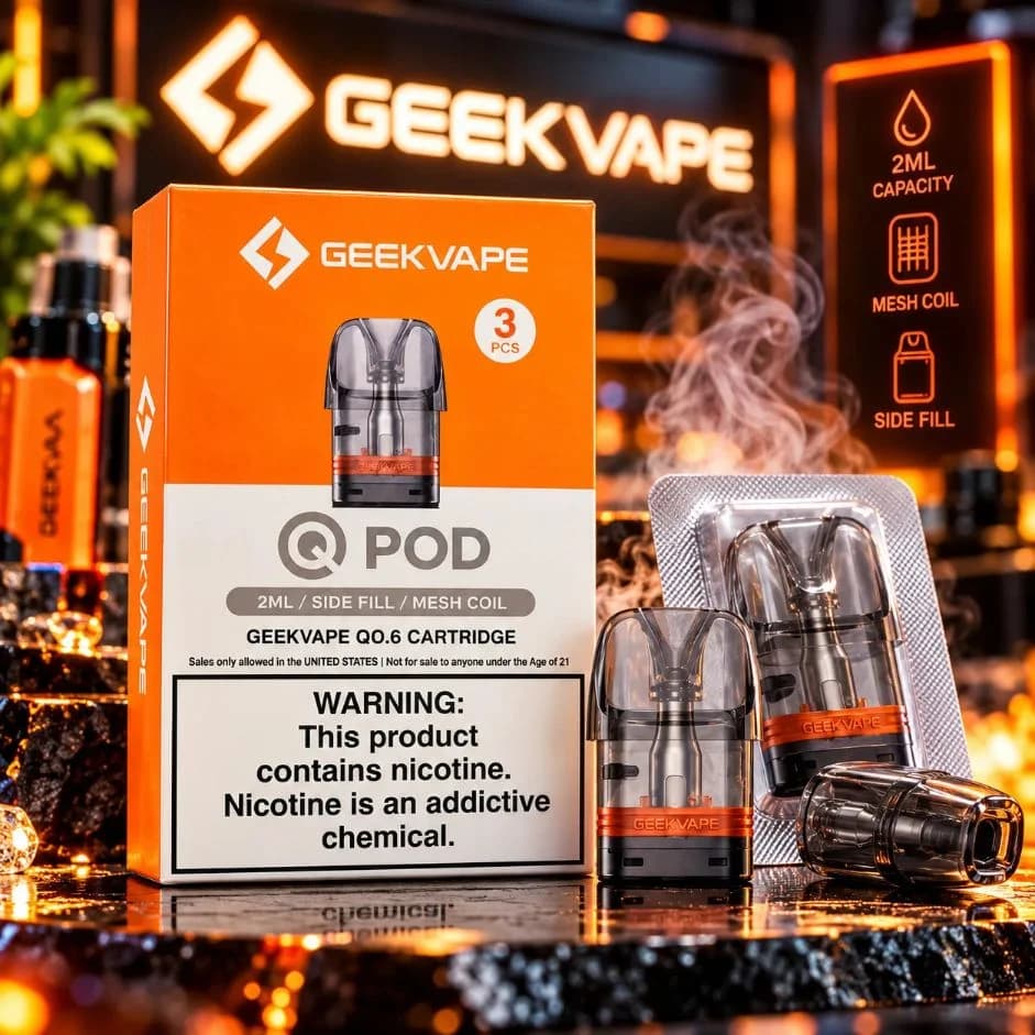 Geekvape Q Replacement Pod Cartridges (Pack of 3) | Vape Store Gurgaon
